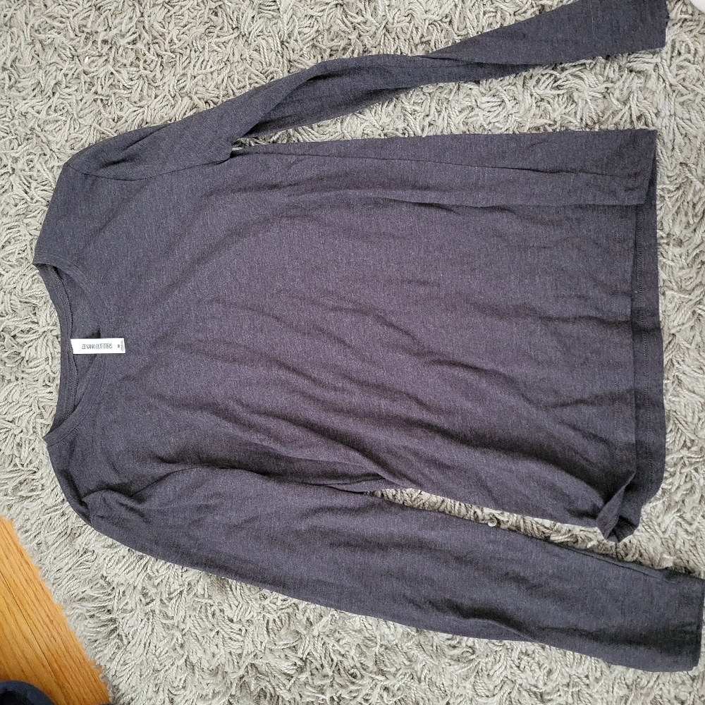 Soft grey long sleeve shirt